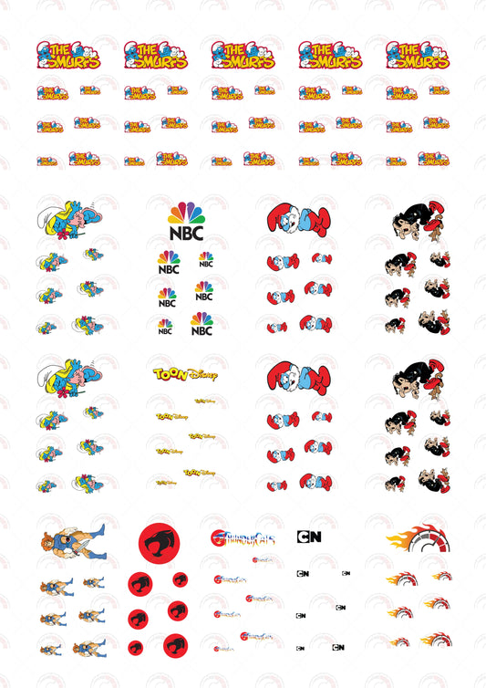 the smurfs model sheet