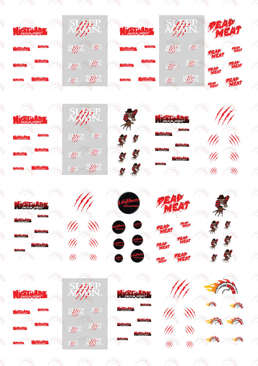 Nightmare on elm street 2 Car Decals
