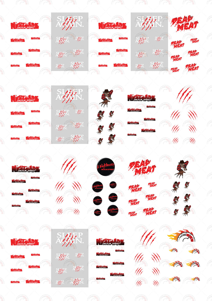 Nightmare on elm street 2 Car Decals
