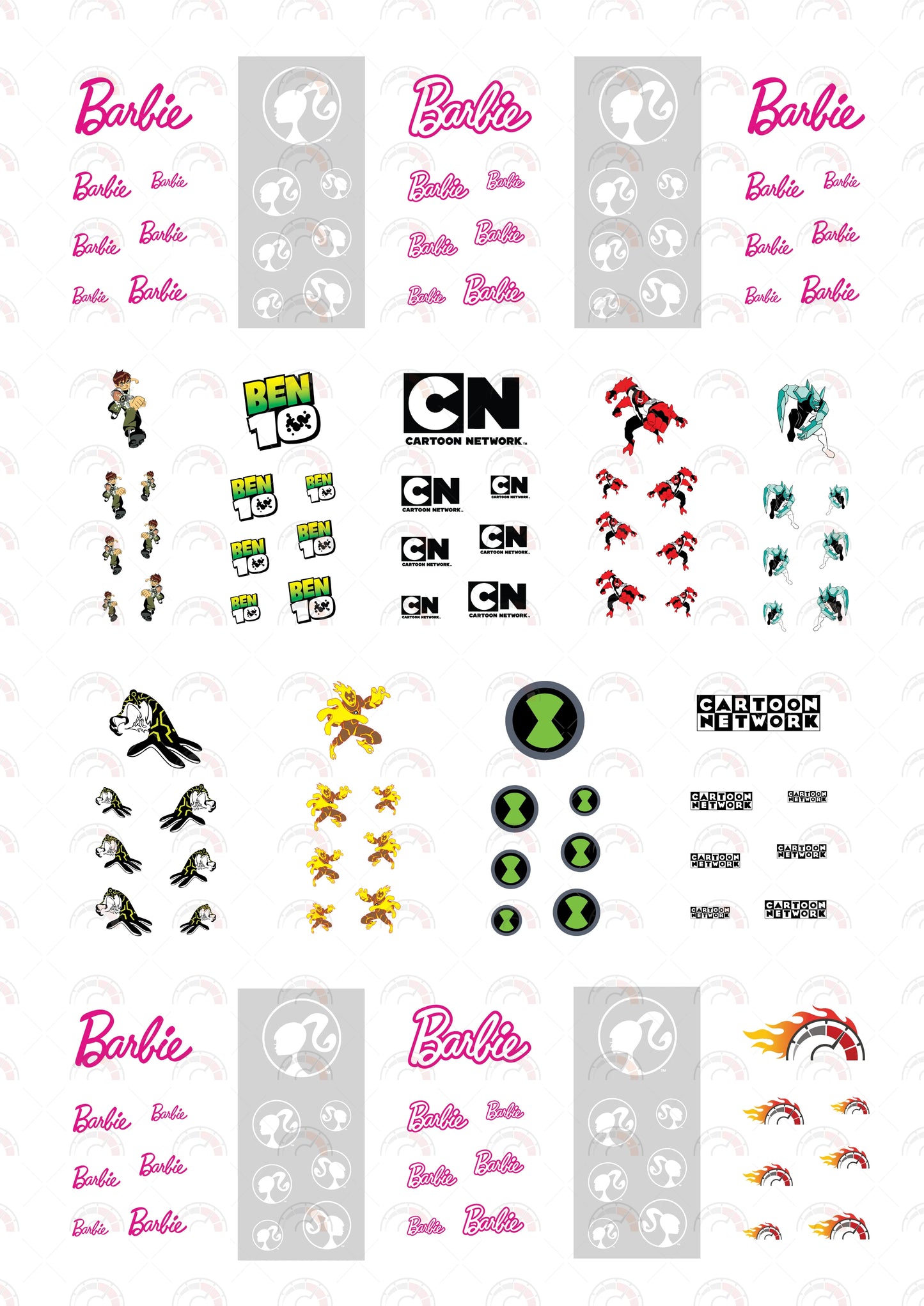 Barbie Custom Car Decals