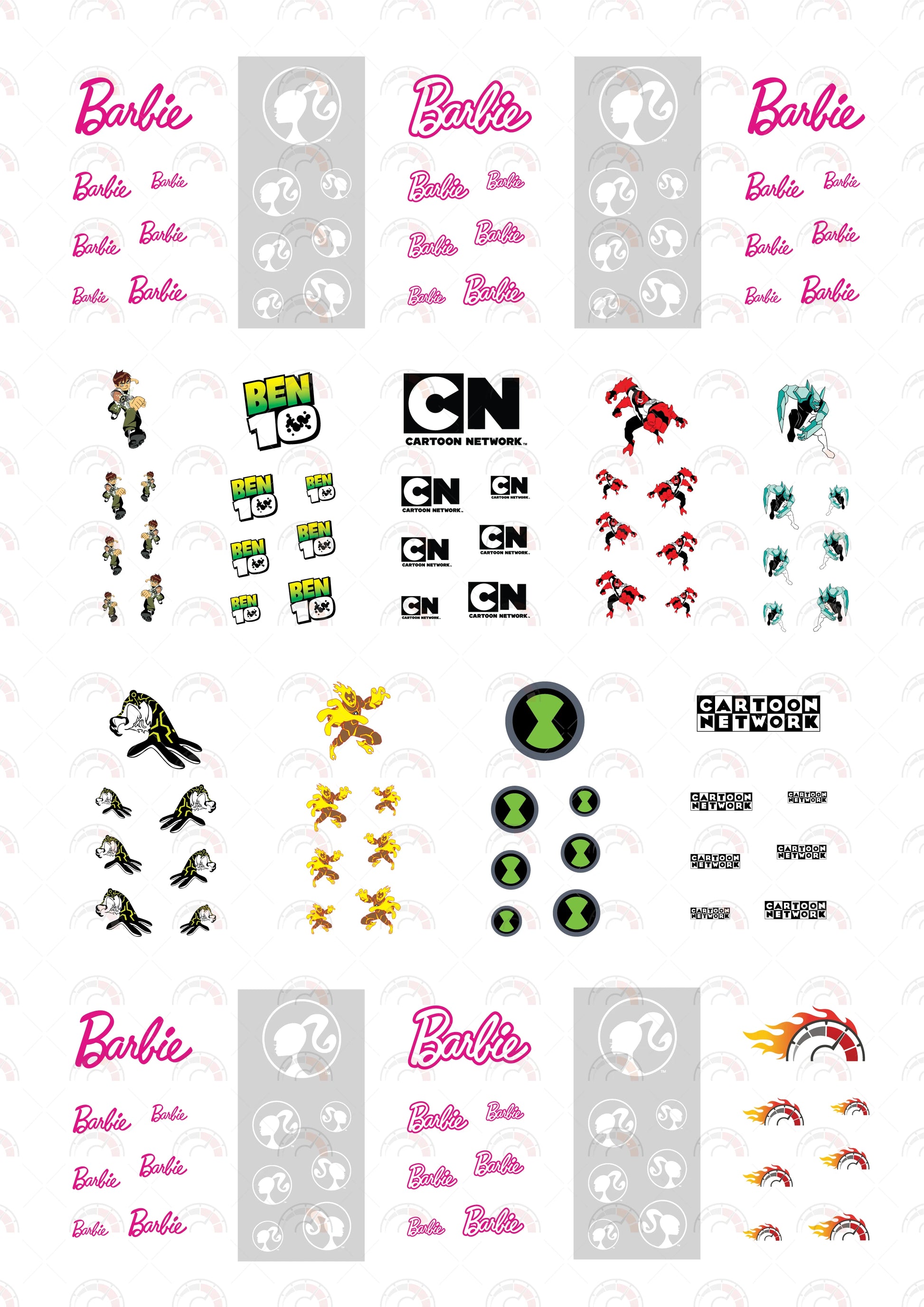 Barbie Custom Car Decals