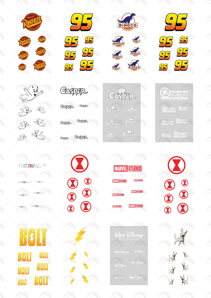 Lightning McQueen Design Toy Car Sticker