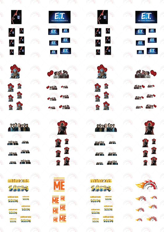 E. T Design Toy Car Sticker