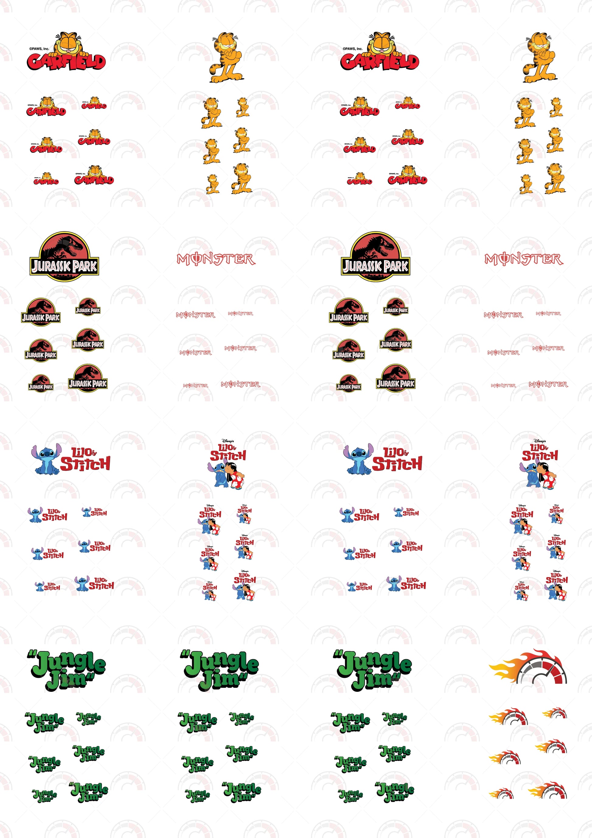 Garfield Sticker Car Decals