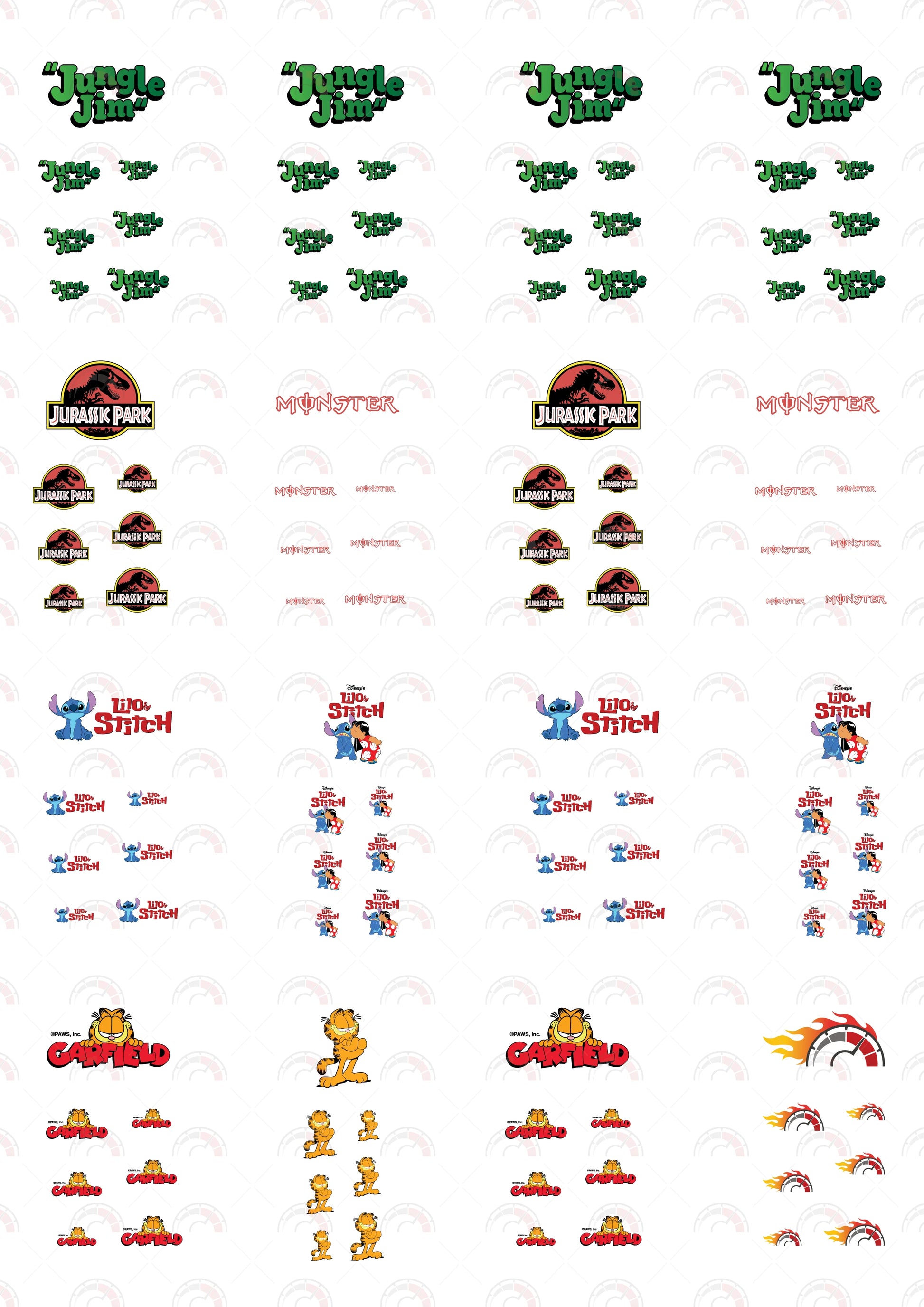 Jungle Jim Toy Car Sticker Design