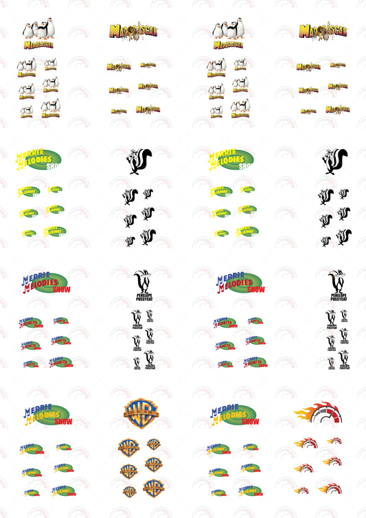 Madagascar Car Decals for model car