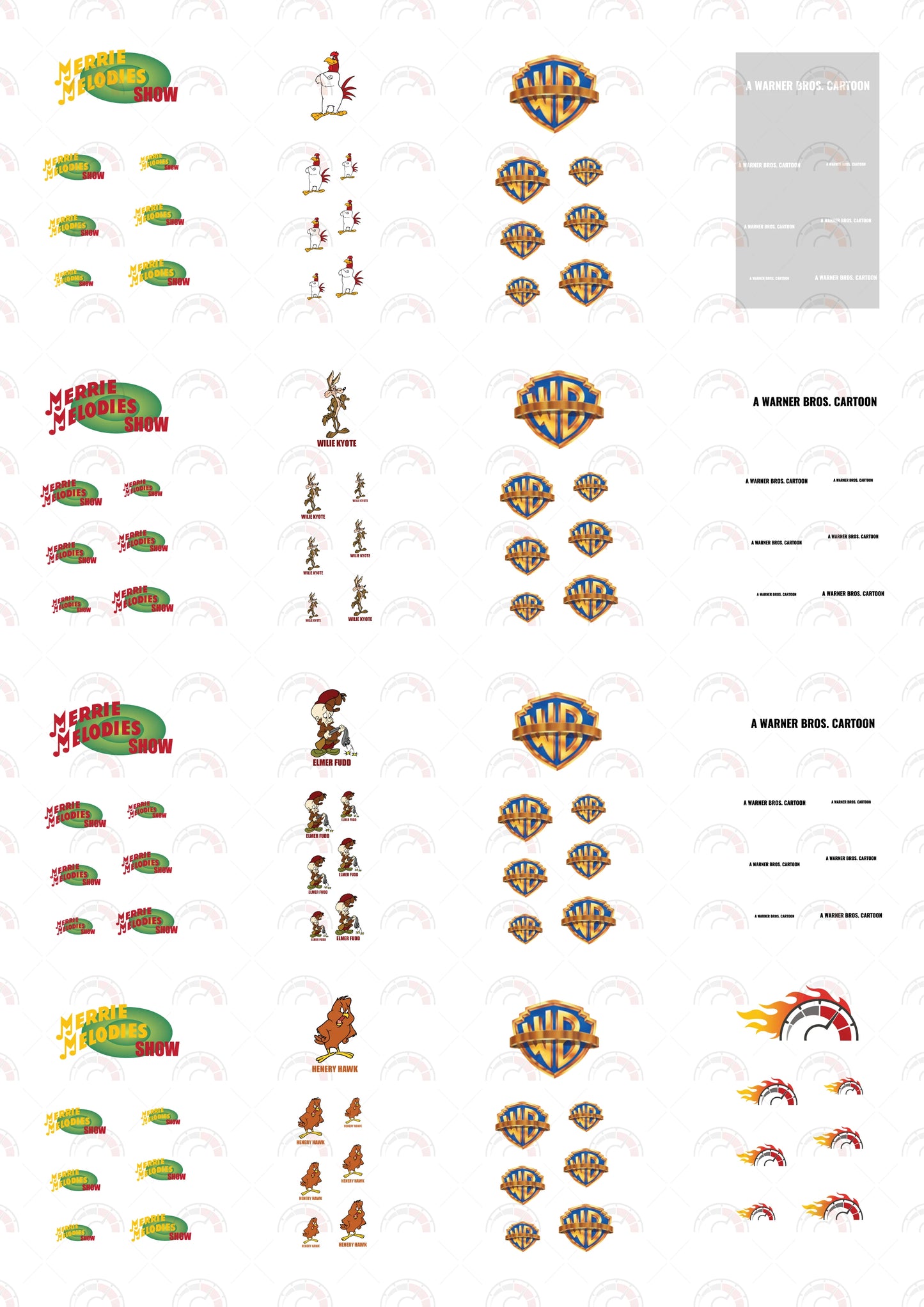 Merrie Melodies 016 Toy Car Sticker Design