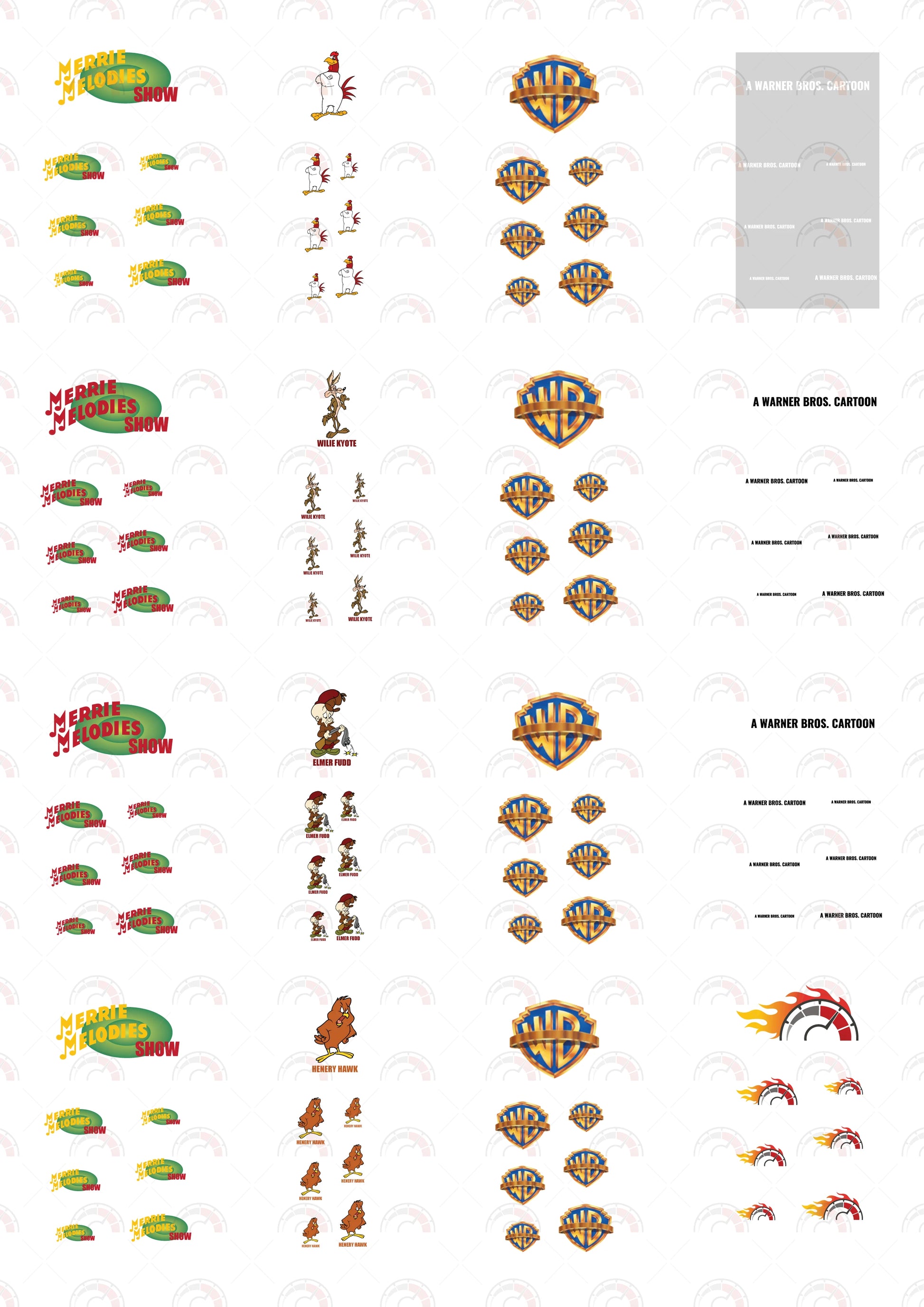 Merrie Melodies 016 Toy Car Sticker Design