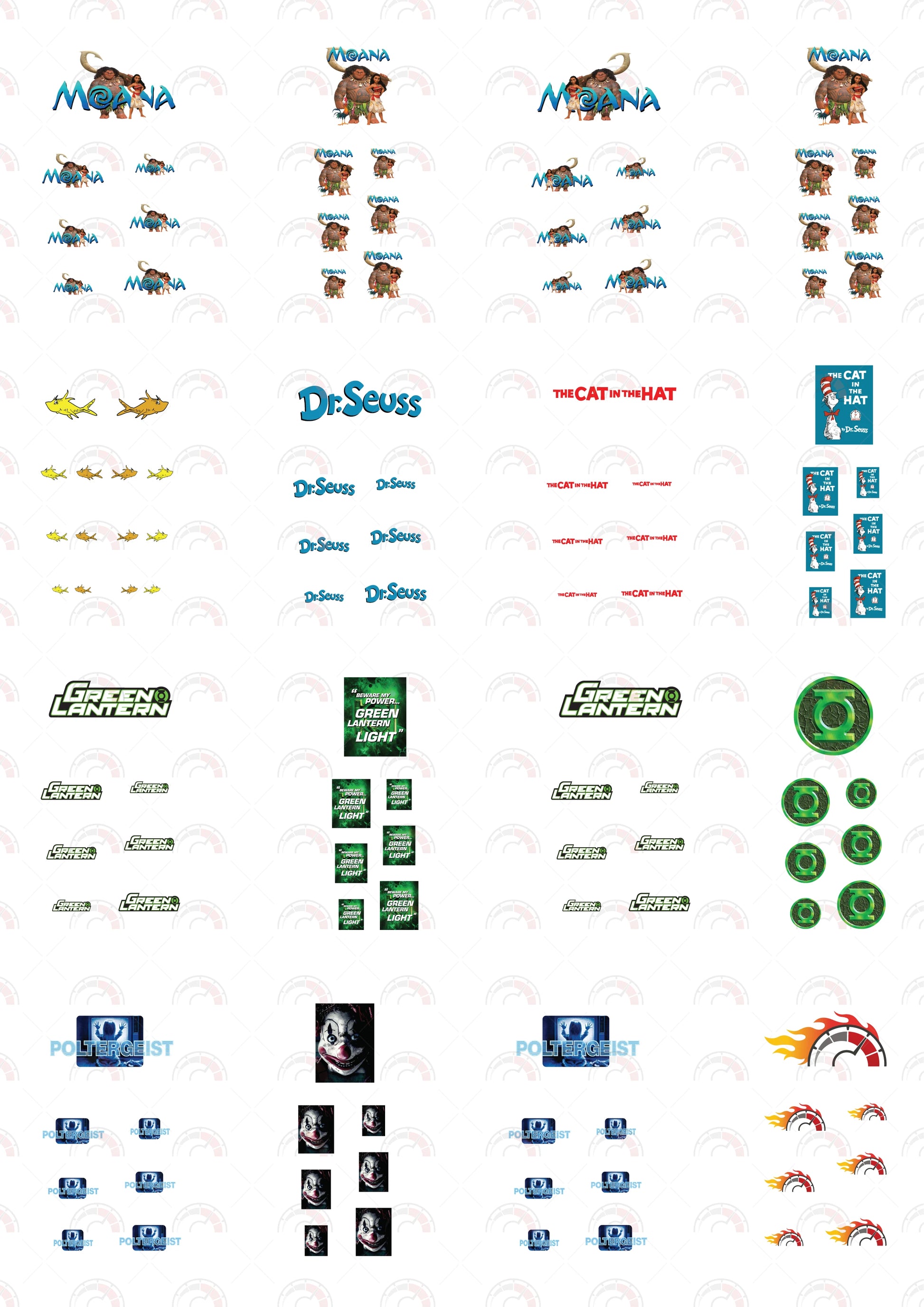 Moana decal for car stickers