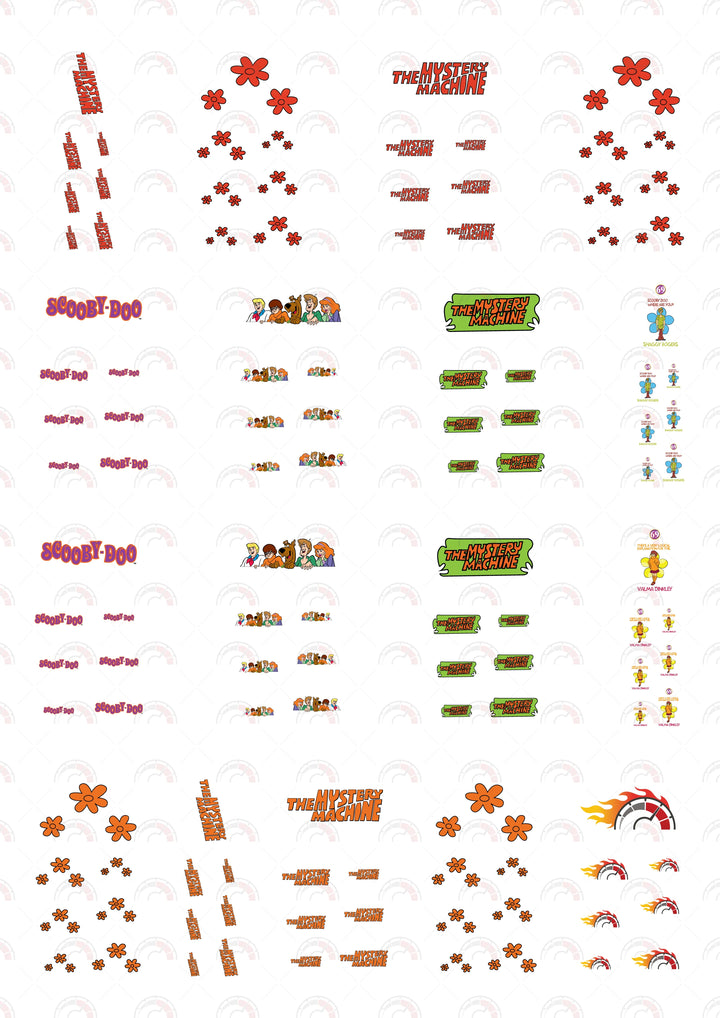 The Mystery Machine model Car Decals
