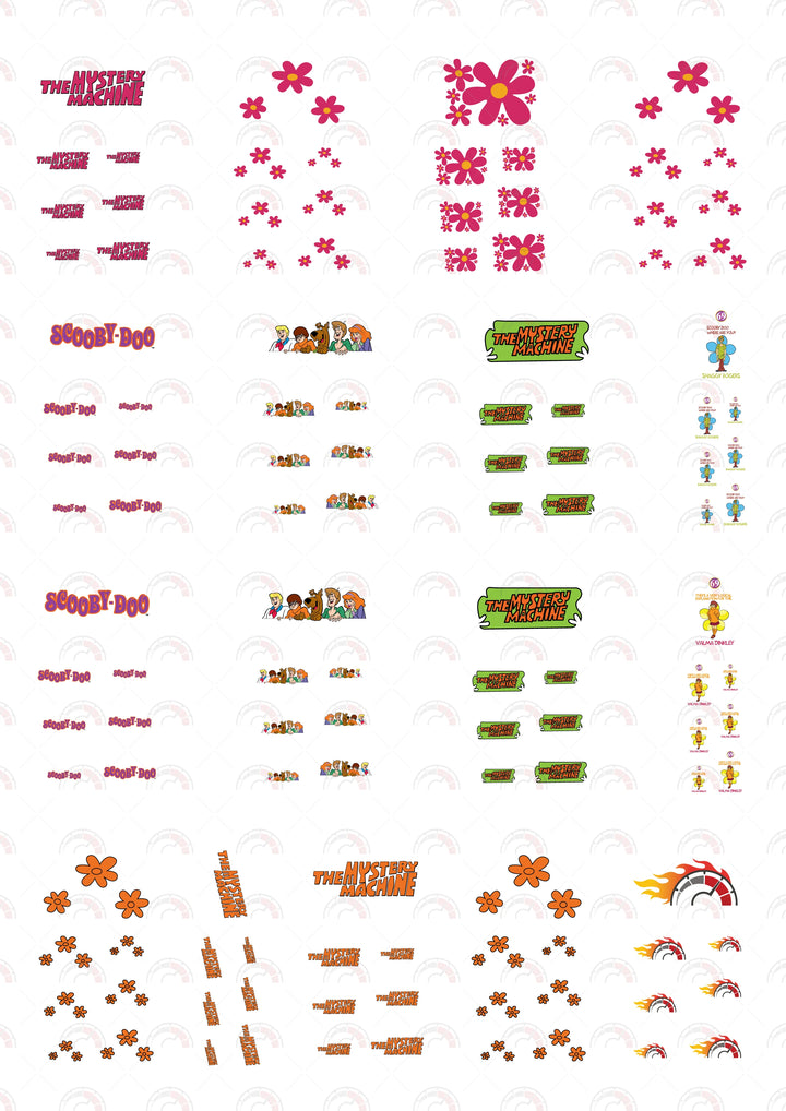 The Mystery Machine Car Decals