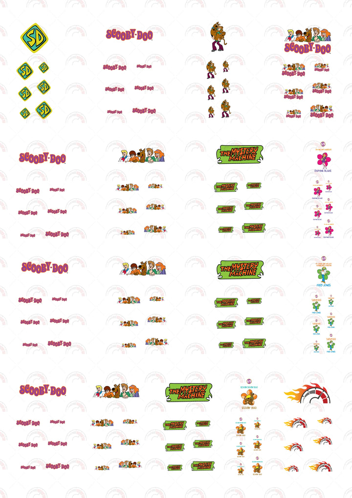 Scooby Doo model Car Decals