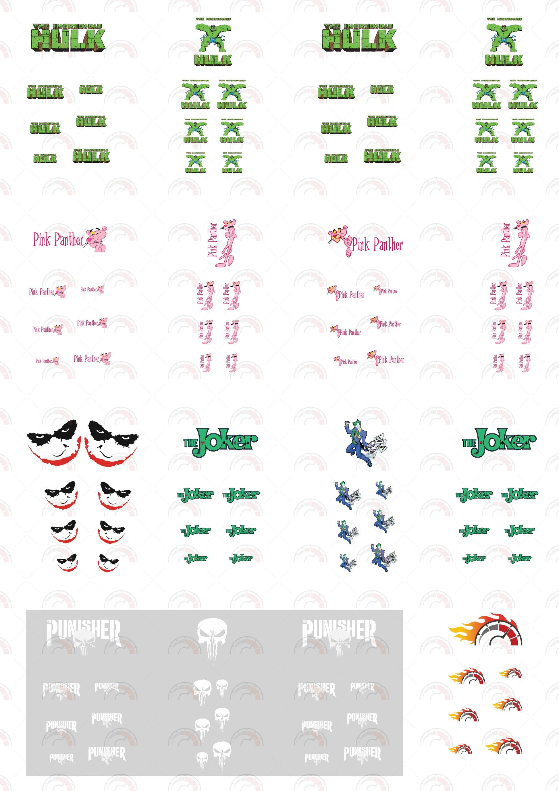 The Incredible Hulk design sticker