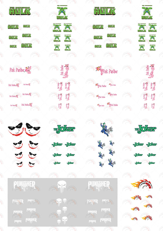 The Incredible Hulk design sticker