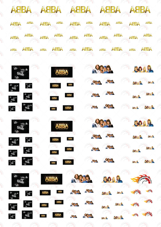 ABBA Toy Car Sticker Design