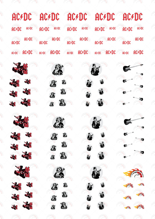 AC DC Custom Vinyl Stickers