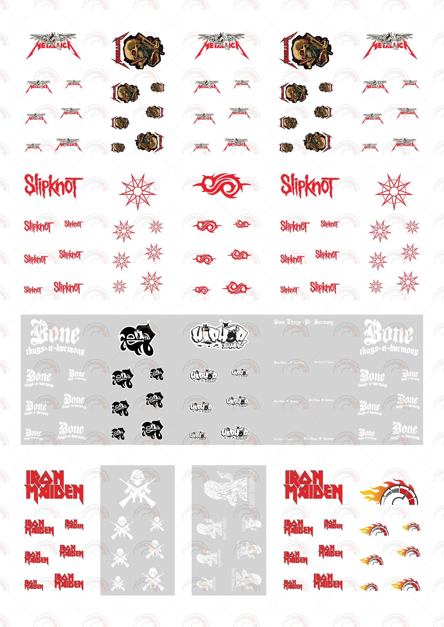 Metallica Toy Car Sticker Design