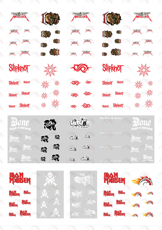 Metallica Toy Car Sticker Design