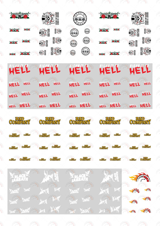 Guns'n Roses Toy Car Sticker Design