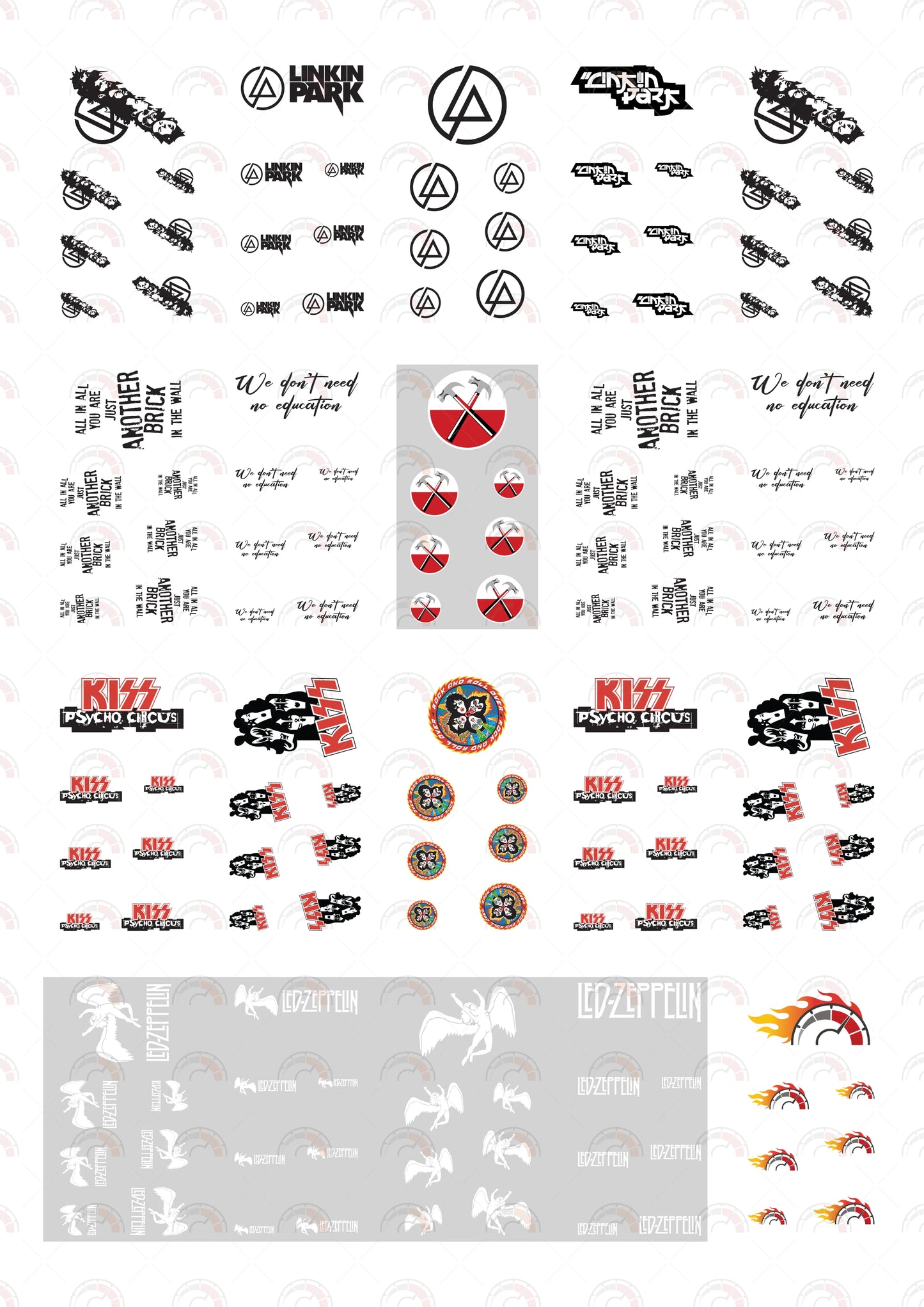 Linkin Park Custom model Car Decals