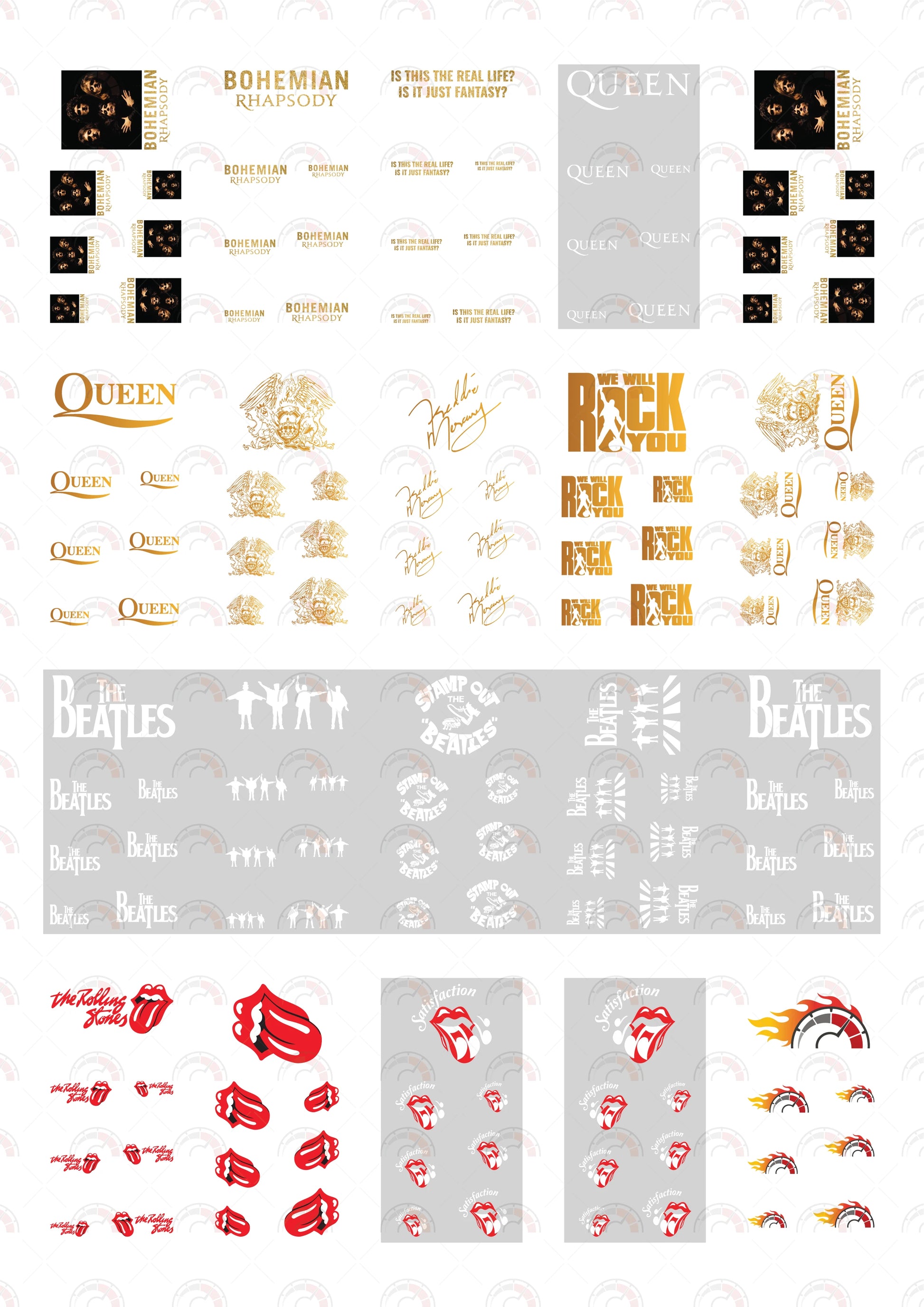 Bohemian Rhapsody Custom decals for model cars