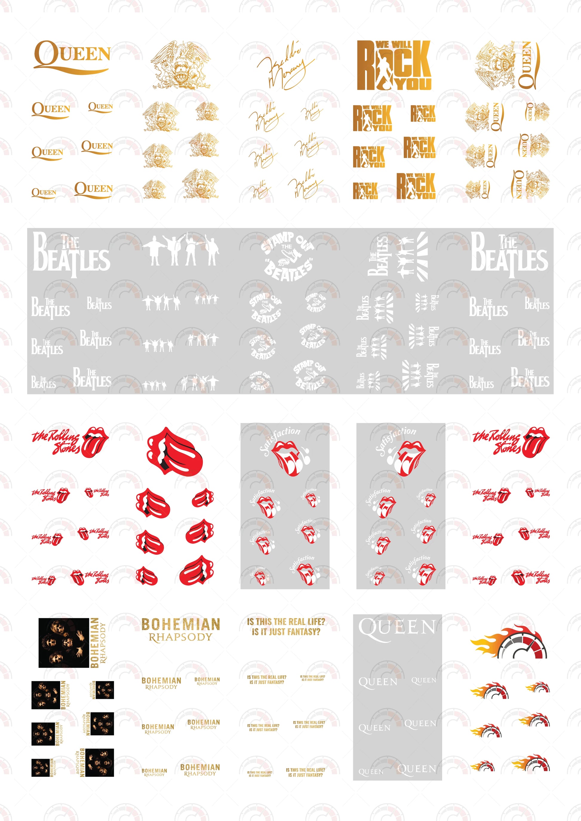 We Will Rock You design model car decal