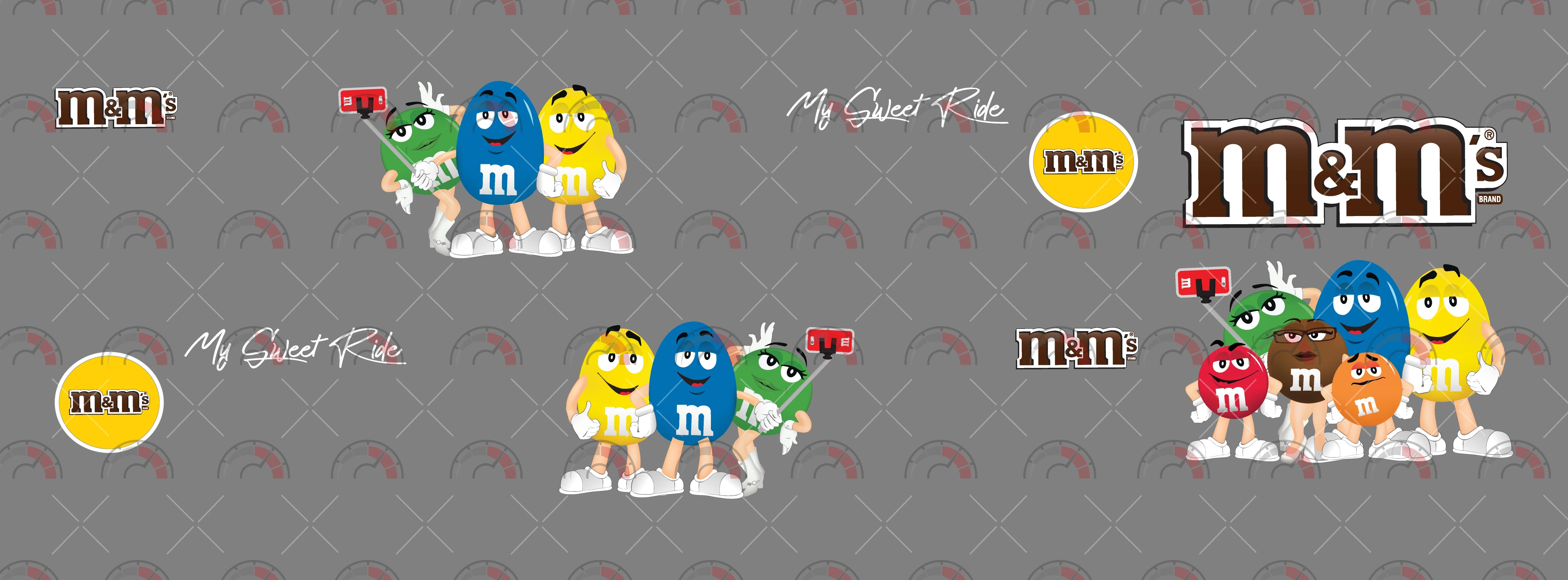 M&M Selfie 1 model Car Decals