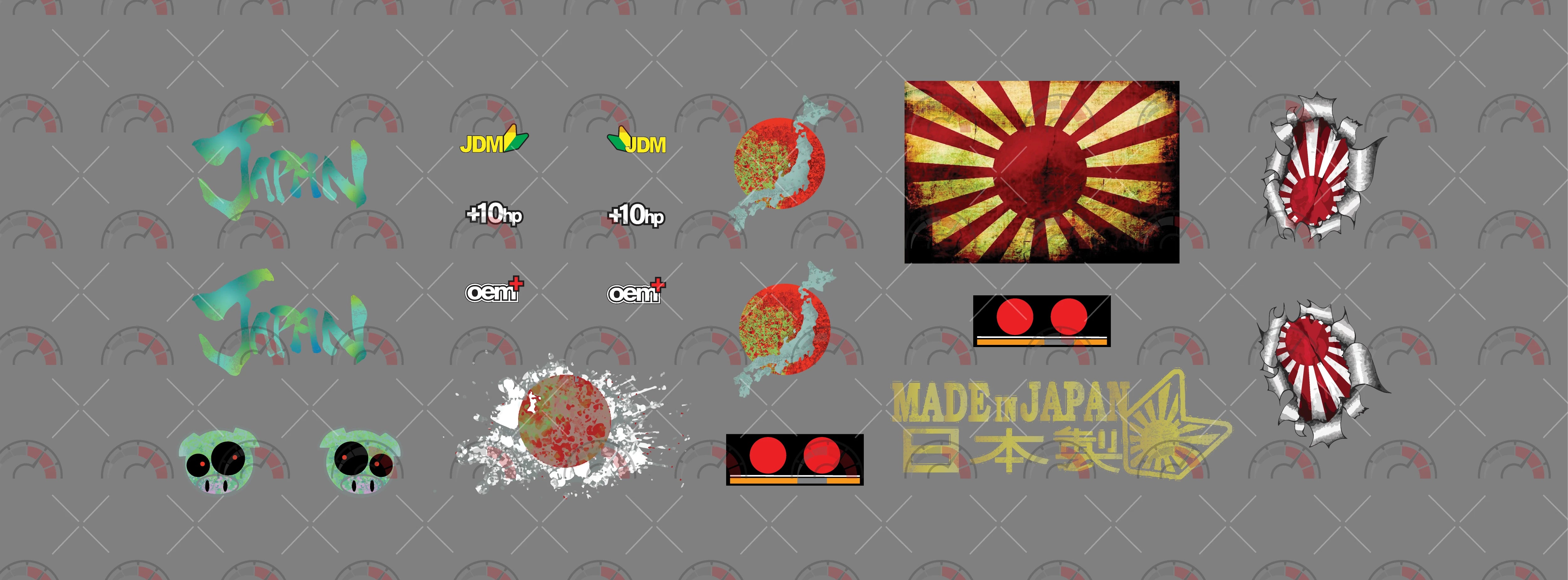 Made in Japan 01 D Custom Car Decals