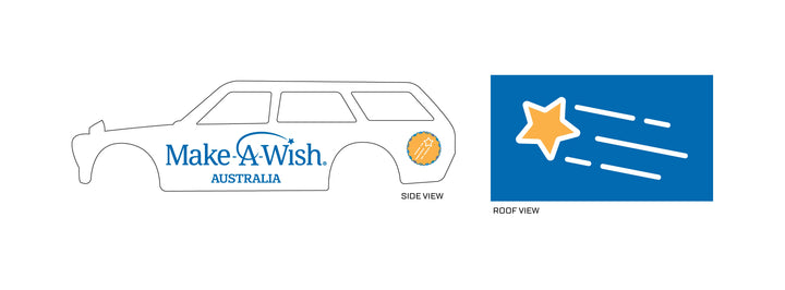 Make a Wish (Blue) 04 Toy Vehicle Decals