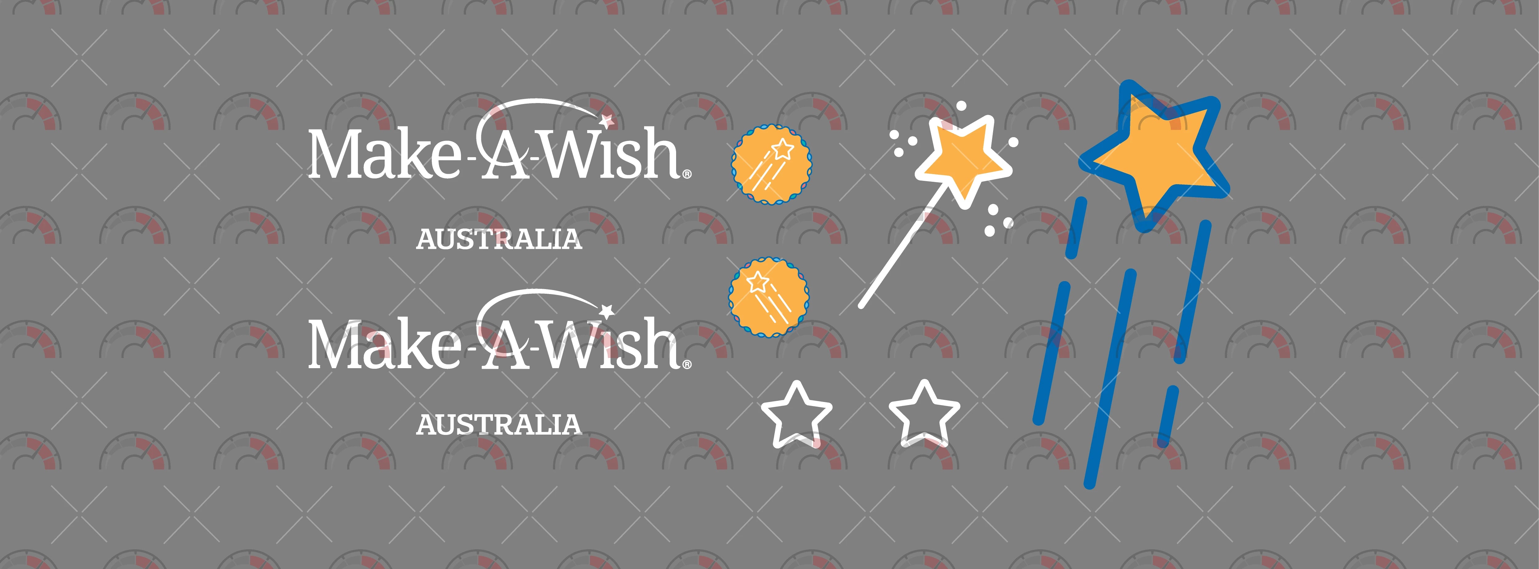 "Make a Wish (White) " Design Toy Car Sticker