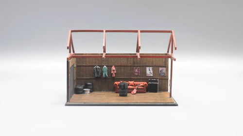 Man Cave Garage Mini Diorama for 1:64 Diecast Cars