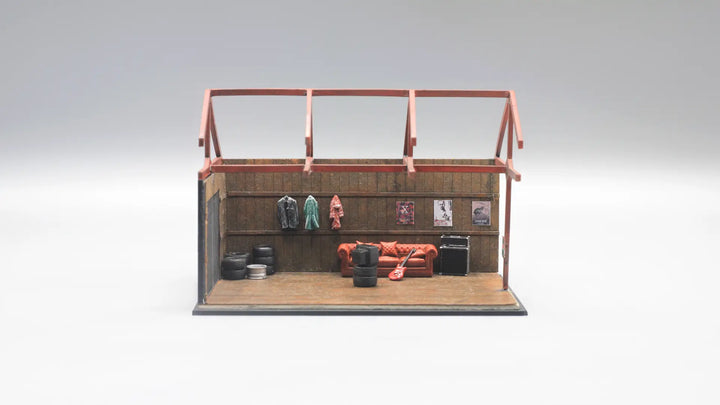 Man Cave Garage Mini Diorama for 1:64 Diecast Cars