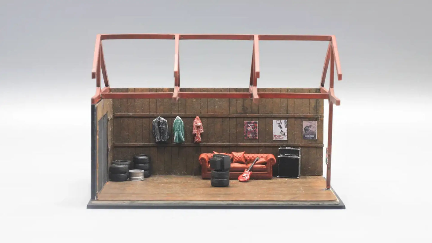 Man Cave Garage Mini Diorama for 1:64 Diecast Cars
