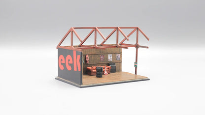 Man Cave Garage Mini Diorama for 1:64 Diecast Cars