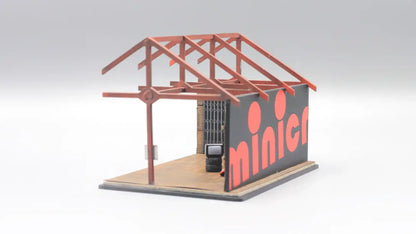 Man Cave Garage Mini Diorama for 1:64 Diecast Cars