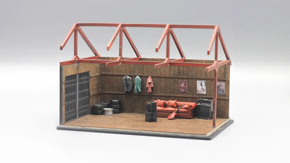 Man Cave Garage Mini Diorama for 1:64 Diecast Cars