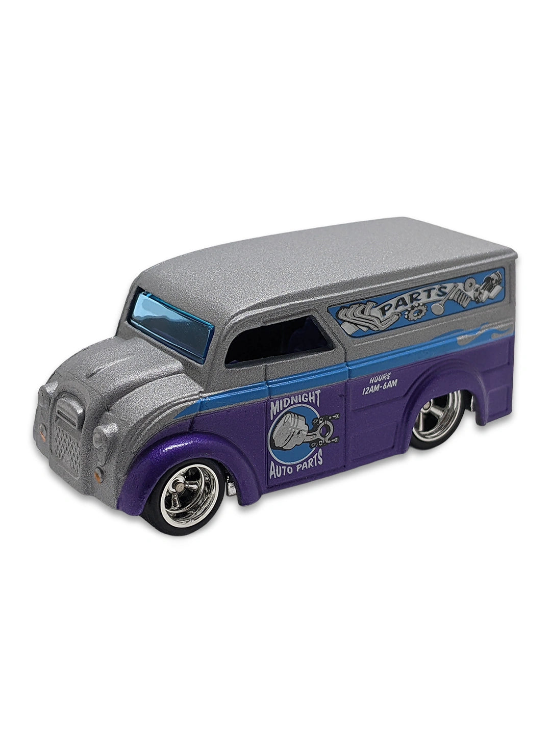 Hot Wheels Larry's Garage 2009 Dairy Delivery 1:64 – Silver & Purple