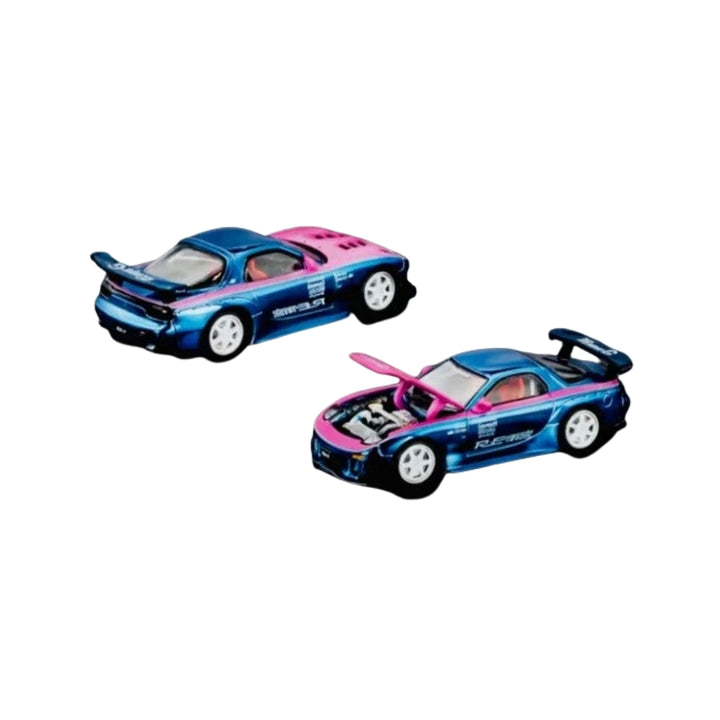 Mazda RX7 RE Amemiya Chrome Blue / Pink