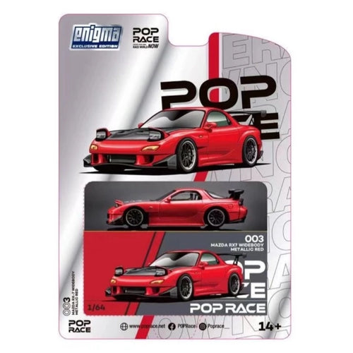 Mazda RX7 Widebody Metallic Red (Black Wheels)