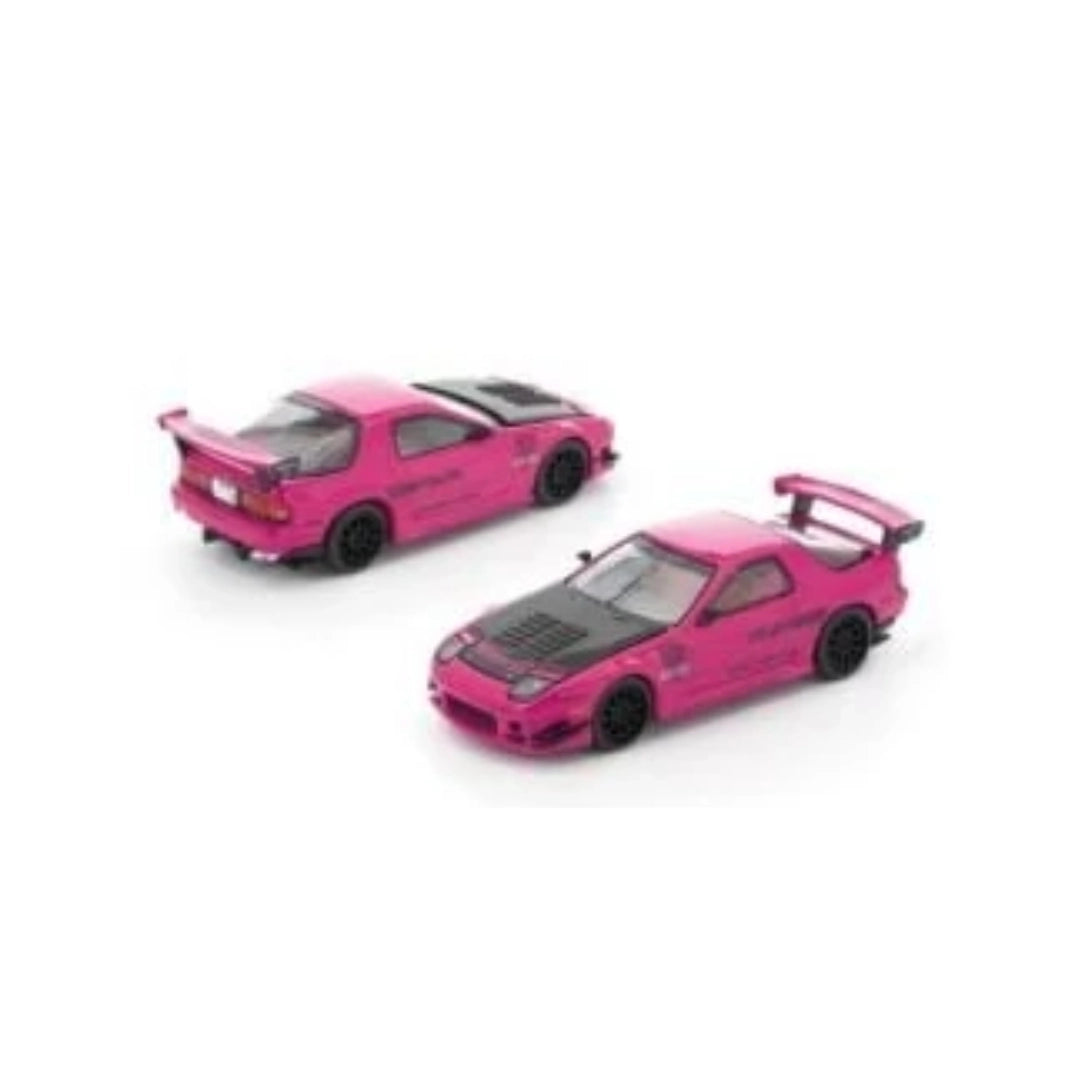 Mazda RX-7 FC3S RE-Amemiya - Chase Pink with Carbon Hood