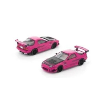 Mazda RX-7 FC3S RE-Amemiya - Chase Pink with Carbon Hood