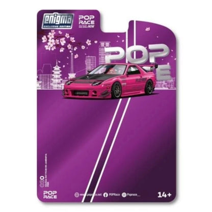 Mazda RX-7 FC3S RE-Amemiya - Chase Pink with Carbon Hood
