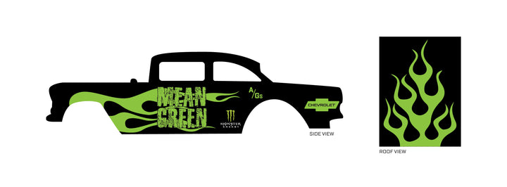 Mean Green Play Vehicle Decals