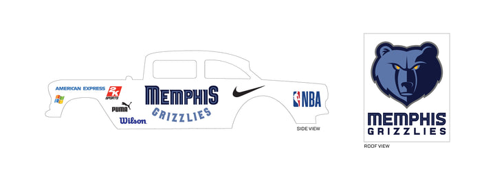 Memphis Grizzlies Play Vehicle Decals