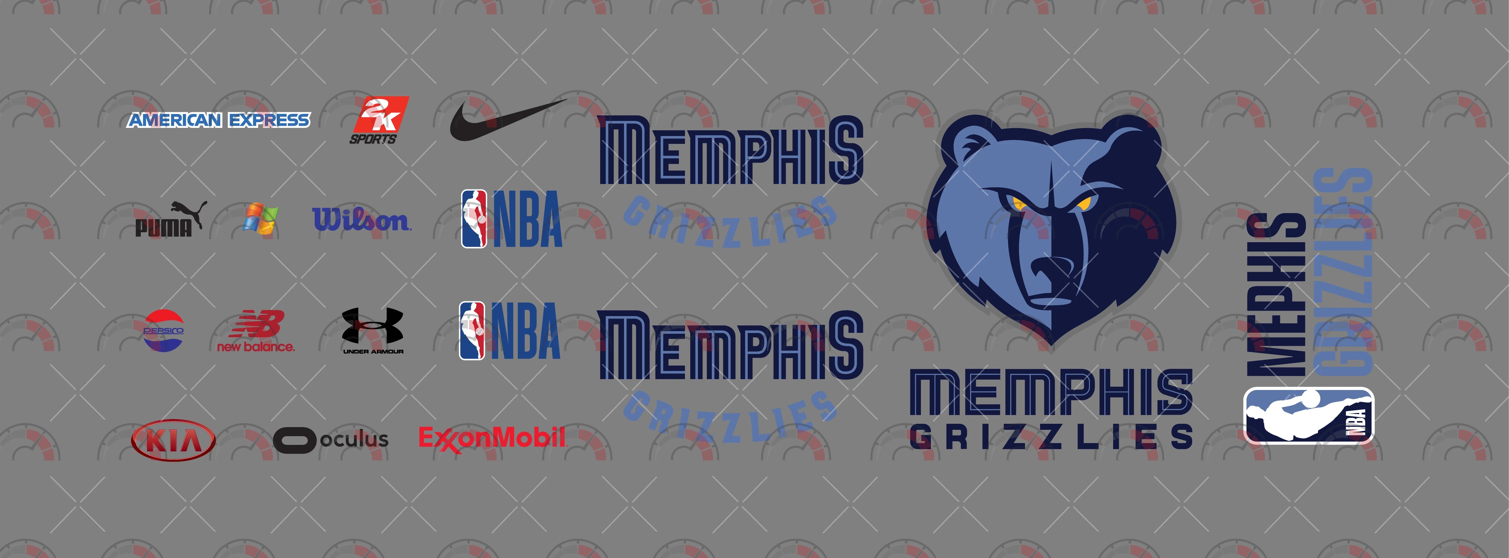 Memphis Grizzlies Play Vehicle Decals