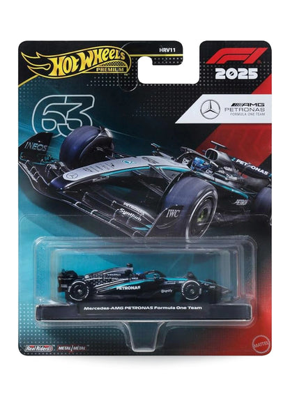 Hot Wheels 2026 Formula One Collection Mix 3 Mercedes-AMG PETRONAS Formula One Team (#12) 1:64 – Silver & Teal