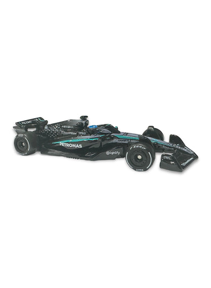 Hot Wheels 2026 Formula One Collection Mix 1 Mercedes-AMG PETRONAS Formula One Team (#63) 1:64 – Silver & Teal