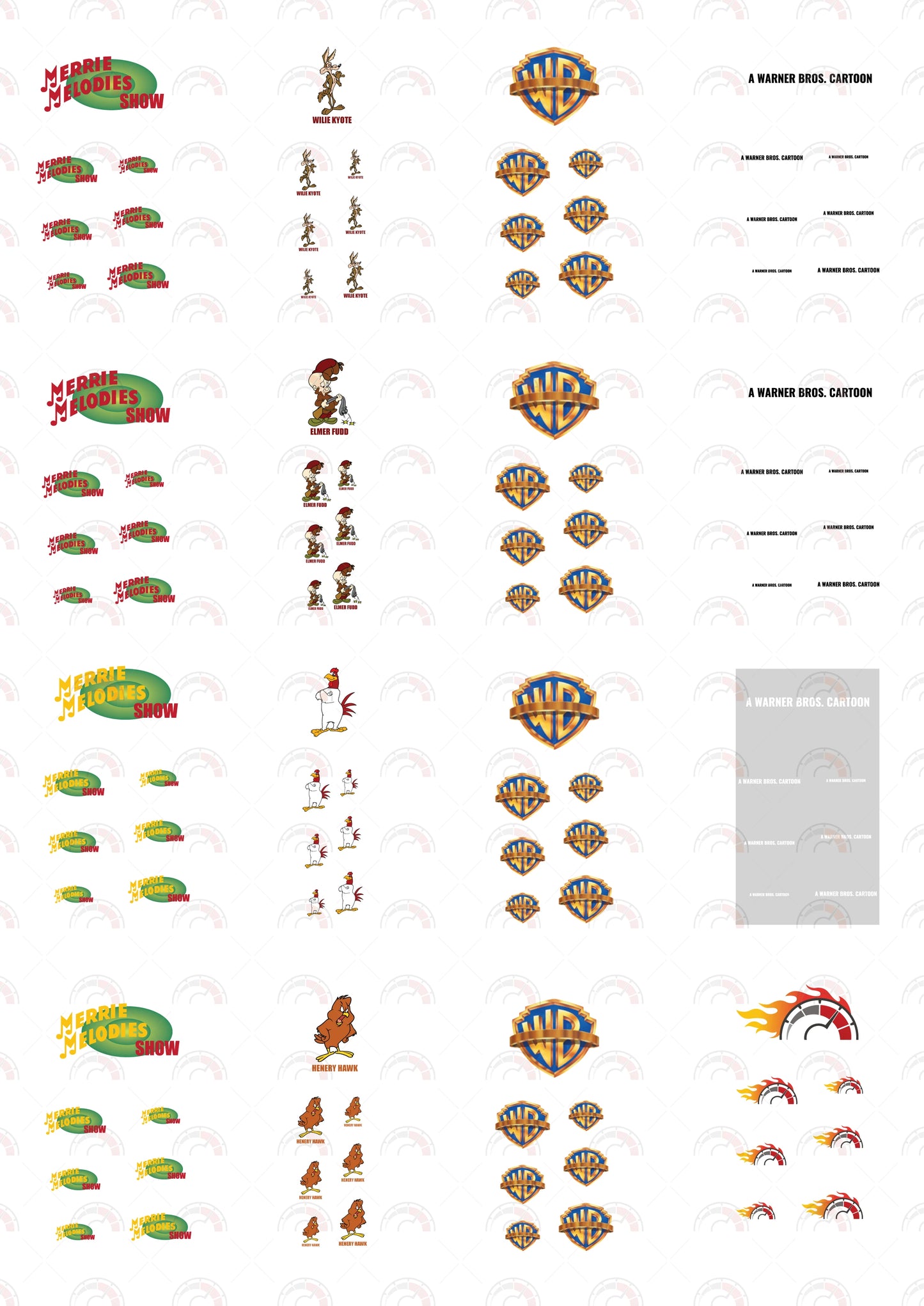 Merrie melodies 018 design sticker