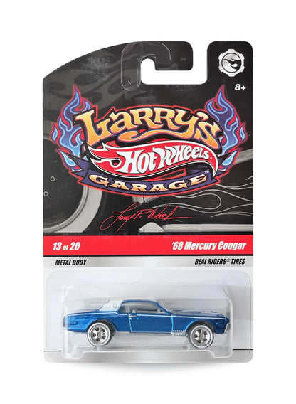 Hot Wheels Larry's Garage 2009 Mercury '68 Mercury Cougar 1:64 – Metalflake Blue