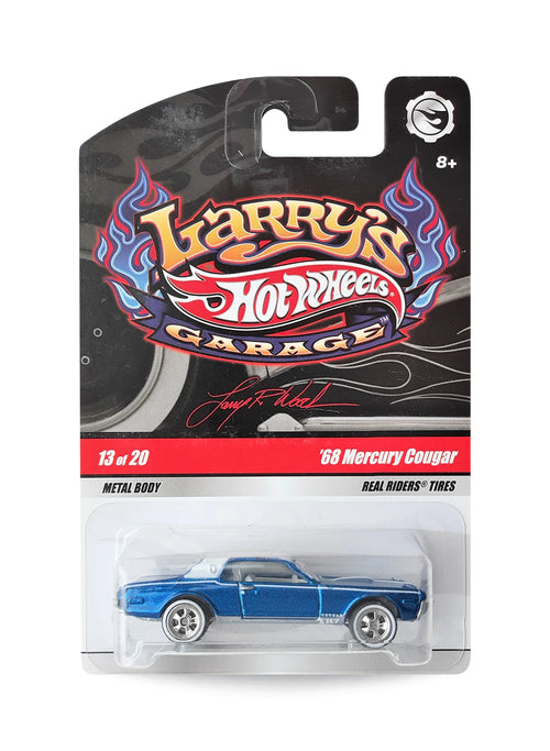 Hot Wheels Larry's Garage 2009 Mercury '68 Mercury Cougar 1:64 – Metalflake Blue